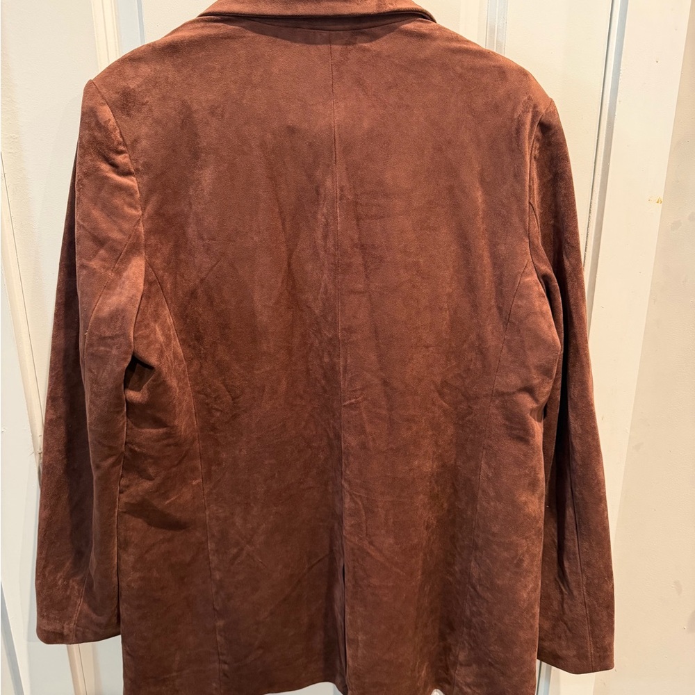 DOLAN Faux-Suede Boyfriend Blazer Size M - Picture 5 of 12